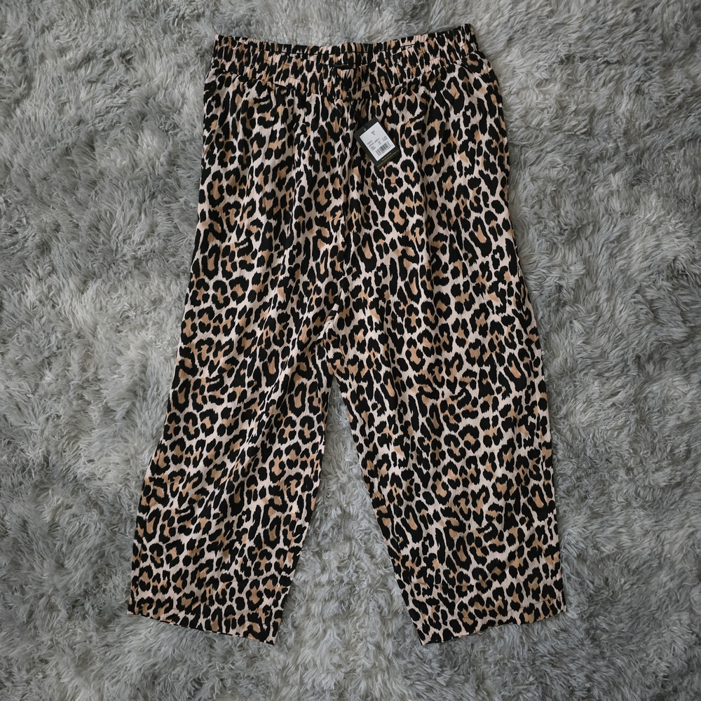 Sunn Lab Swim Leopard Print Swimsuit Coverup Pants